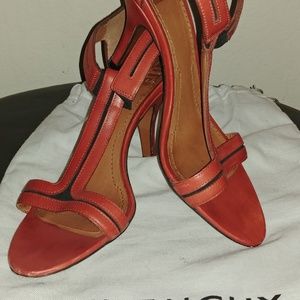 Givenchy burnt orange sandals